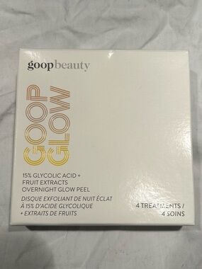 GOOP GoopGlow 5% Glycolic Acid Overnight Glow Peel Light
4 Pack-NIB